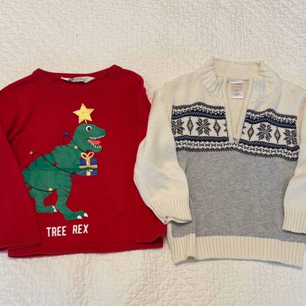 2 piece - Holiday Sweaters, size 18-24 months
